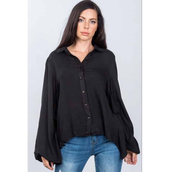 MUSTARD SEED Boho Tie back blouse - Picture 4 of 4